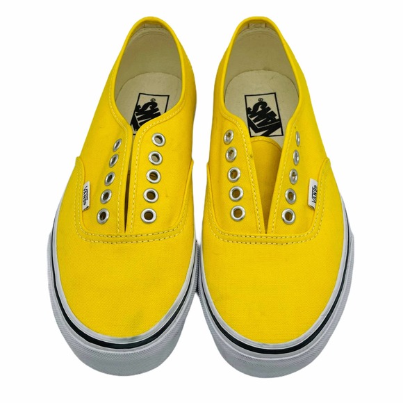 Vans Bright Yellow Authentic Canvas Sneakers 8 - Picture 2 of 10